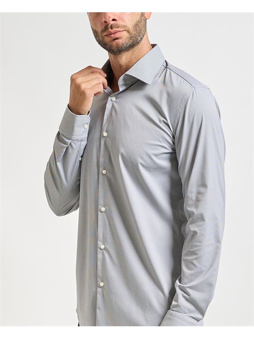 Camicia Hank kent uomo Boss grigio BOSS | 50550644029