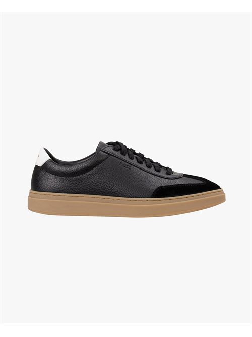 Sneakers Kieran Tenn uomo Boss in pelle martellata BOSS | 50552852012