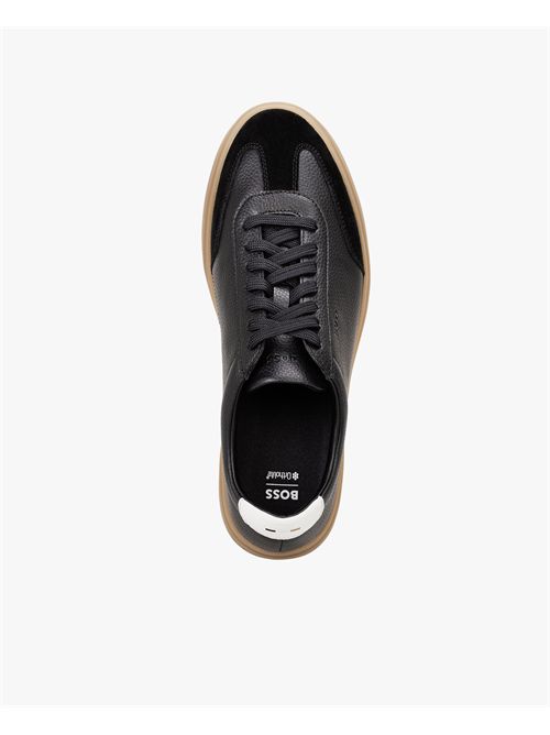 Sneakers Kieran Tenn uomo Boss in pelle martellata BOSS | 50552852012