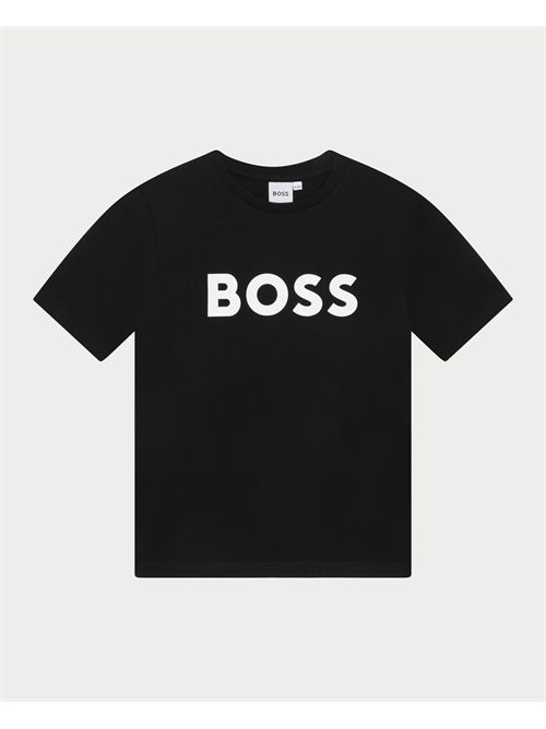 Boss children's t-shirt with front logo BOSS | J25P2409B