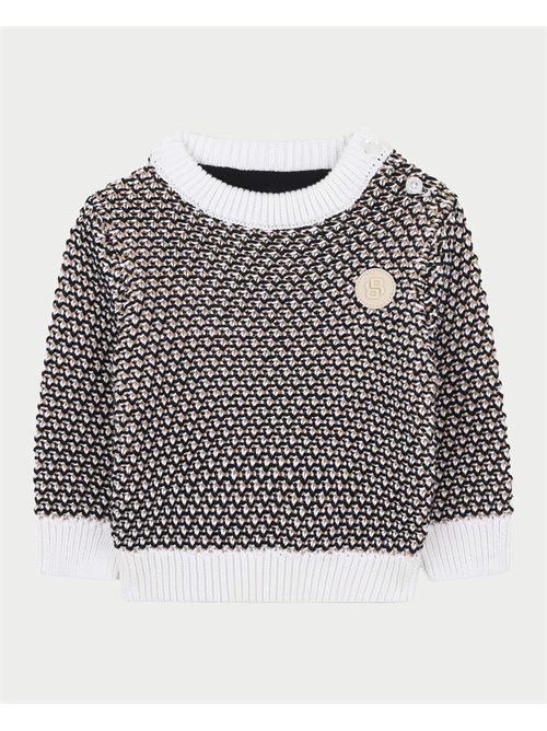 Maglione neonati Boss in cotone con tre tonalità BOSS | J5245309B