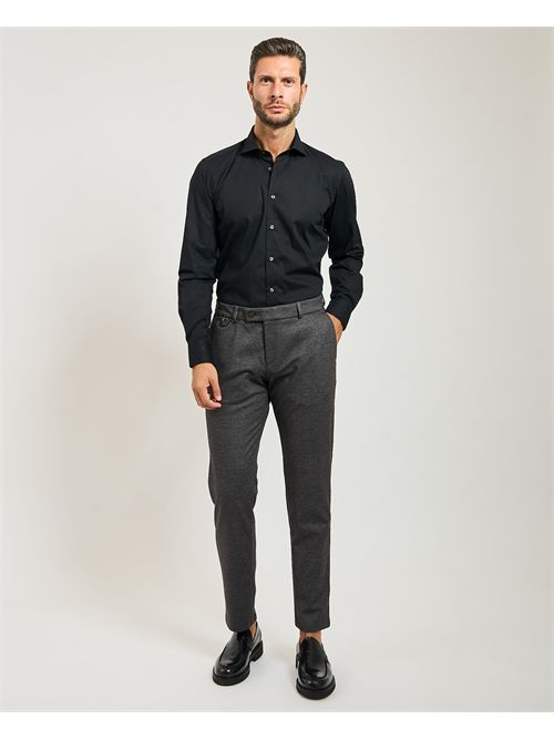 Bugatti men's trousers in soft flannel BUGATTI | 4096-86844D080