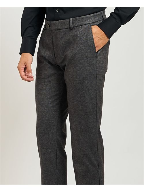 Bugatti men's trousers in soft flannel BUGATTI | 4096-86844D080