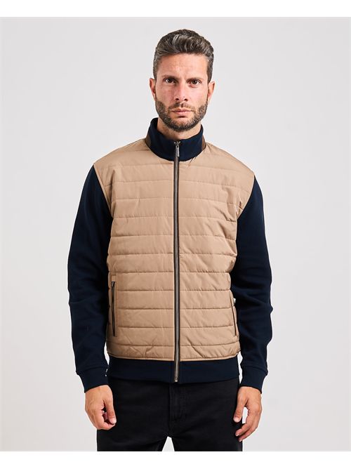 Bugatti men's sweatshirt with fabric sleeves BUGATTI | 8700-85051D040