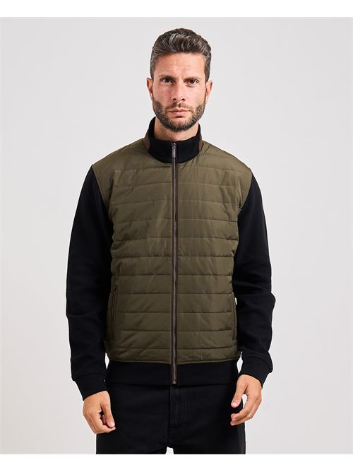 Bugatti men's sweatshirt with fabric sleeves BUGATTI | 8700-85051D150