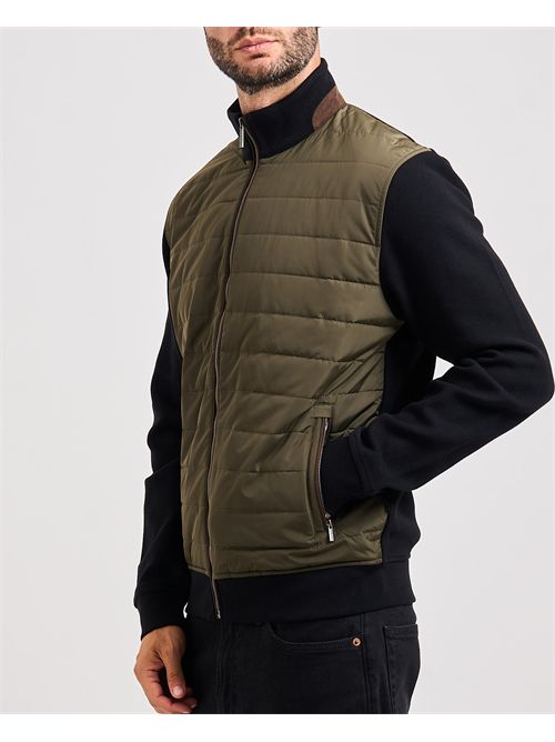 Bugatti men's sweatshirt with fabric sleeves BUGATTI | 8700-85051D150