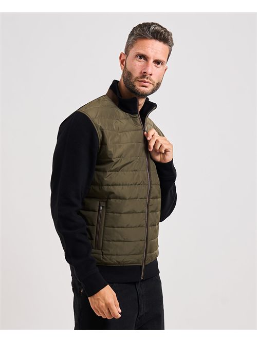 Bugatti men's sweatshirt with fabric sleeves BUGATTI | 8700-85051D150