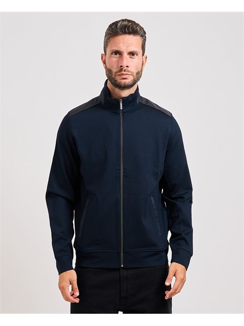 Bugatti men's full zip sweatshirt with high collar BUGATTI | 8750-85171D390