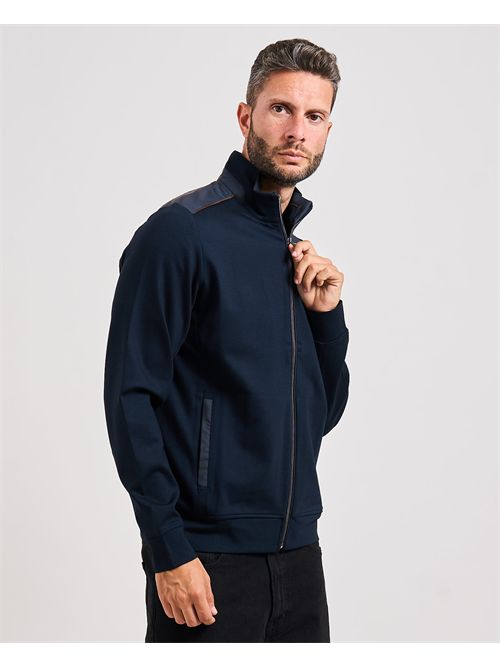 Bugatti men's full zip sweatshirt with high collar BUGATTI | 8750-85171D390