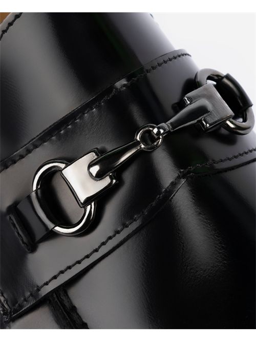 Mocassini uomo Exton in vera pelle con fibbia EXTON | 274NERO