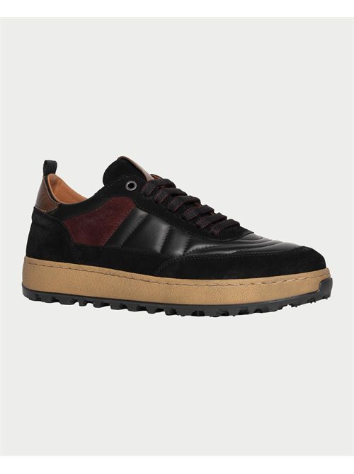 Sneakers uomo Exton in camoscio e pelle EXTON | 500NERO
