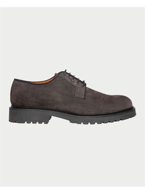 Scarpe uomo Exton stringate in camoscio  EXTON | 681FUMO