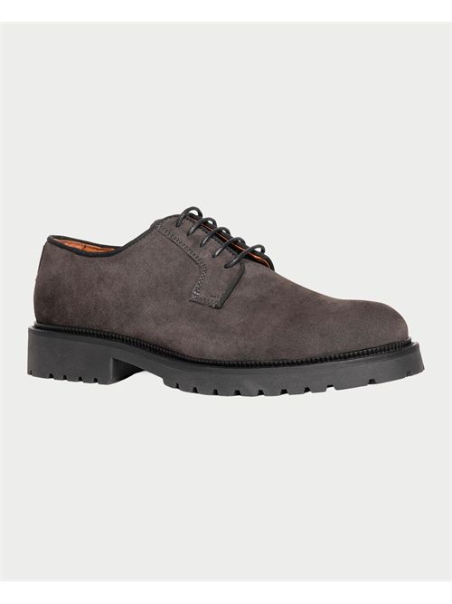 Scarpe uomo Exton stringate in camoscio  EXTON | 681FUMO
