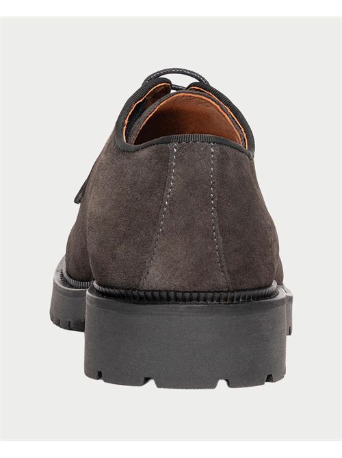 Scarpe uomo Exton stringate in camoscio  EXTON | 681FUMO