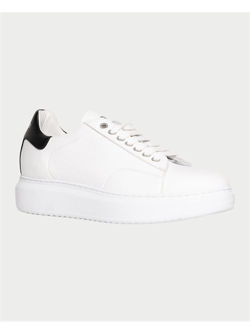 Sneakers Uomo Exton Pelle Nappa Bianca EXTON | 969BIANCO/NERO