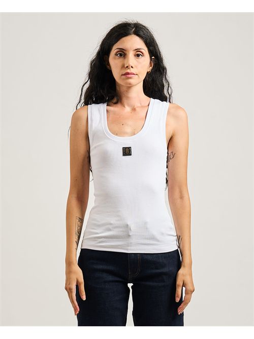 Top smanicato donna Fracomina in jersey di cotone FRACOMINA | FP25WT2001J40101278