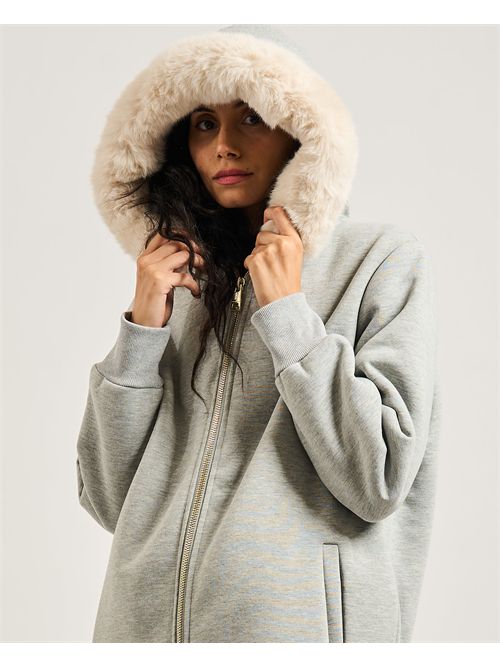 Parka In Pile Con Cappuccio Pelliccia Sintetica FRACOMINA | FR25WC6001F42901T04