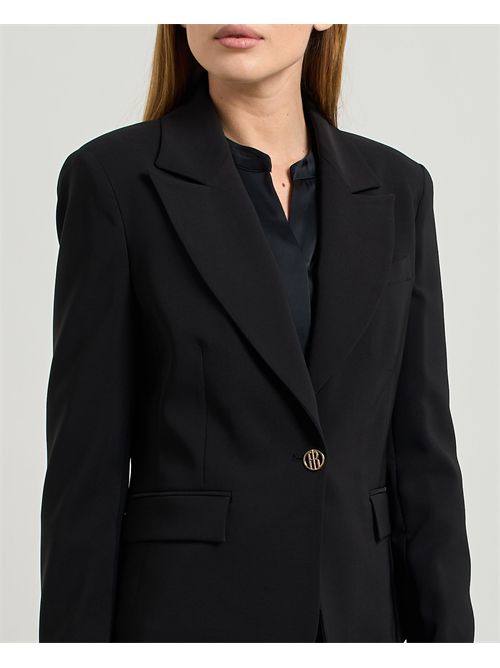 Blazer court sartorial femme Fracomina simple boutonnage FRACOMINA | FR25WJ1001W42901053