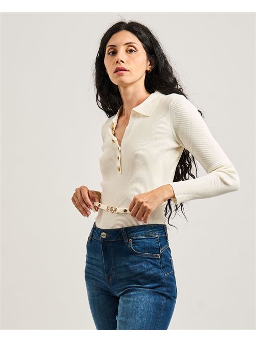 Body donna Fracomina in maglia a costine FRACOMINA | FR25WT5001K43301108