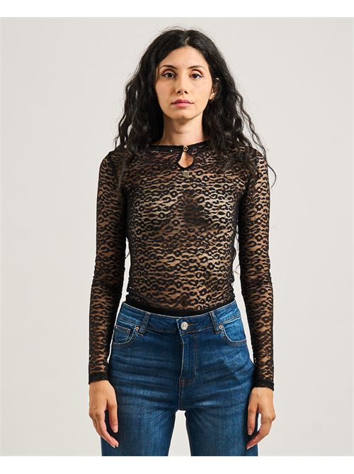 Body trasparente donna Fracomina in pizzo animalier FRACOMINA | FR25WT5002J412G1053