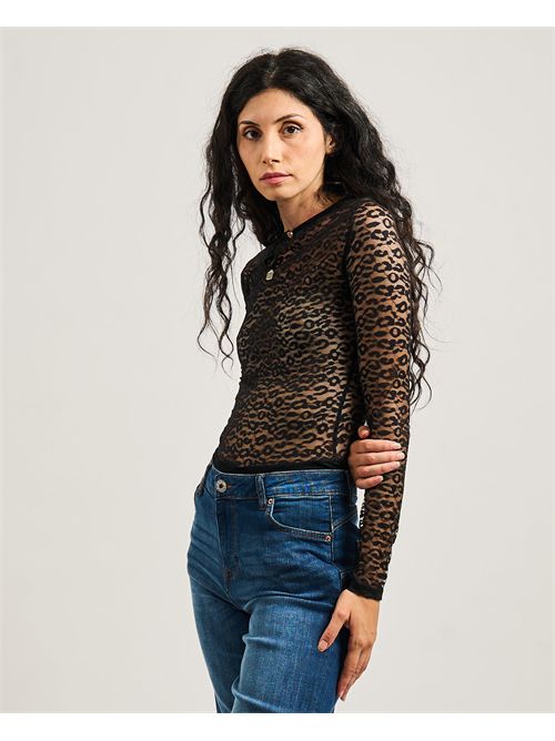Body trasparente donna Fracomina in pizzo animalier FRACOMINA | FR25WT5002J412G1053