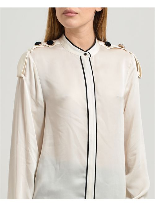 Fracomina women's Korean collar silk shirt FRACOMINA | FR25WT6027W80701108