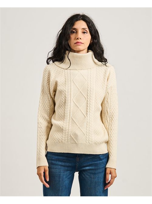 Maglione Dolcevita Ampio Vaniglia FRACOMINA | FR25WT7035K50201508