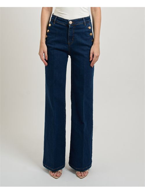 Fracomina women's flare denim trousers FRACOMINA | FR25WV2025D45002987