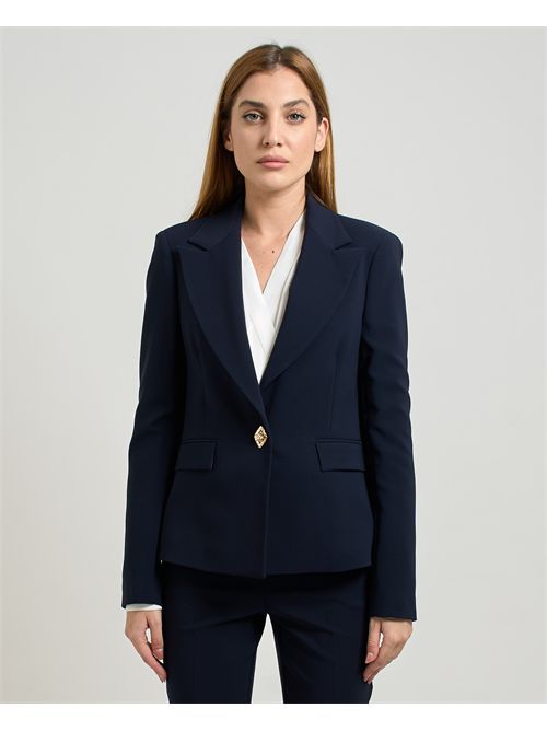 Blazer donna Fracomina monopetto con gioiello FRACOMINA | FS25WJ2005W42901064