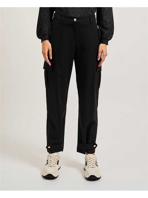 Pantalon cargo femme Gaudi à bretelles GAUDI | 521BD250292001