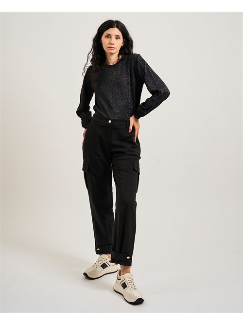 Gaudi women's cargo pants with straps GAUDI | 521BD250292001