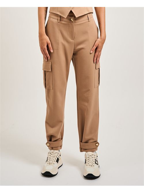 Pantalon cargo femme Gaudi à bretelles GAUDI | 521BD250292369