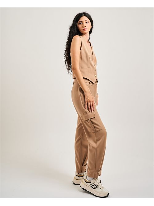 Gaudi women's cargo pants with straps GAUDI | 521BD250292369