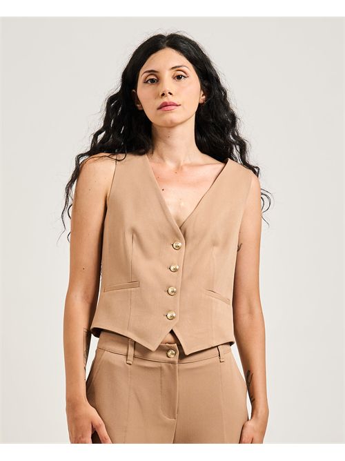 Gilet donna Gaudi con bottoni dorati GAUDI | 521BD350302369