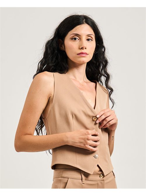 Gilet donna Gaudi con bottoni dorati GAUDI | 521BD350302369