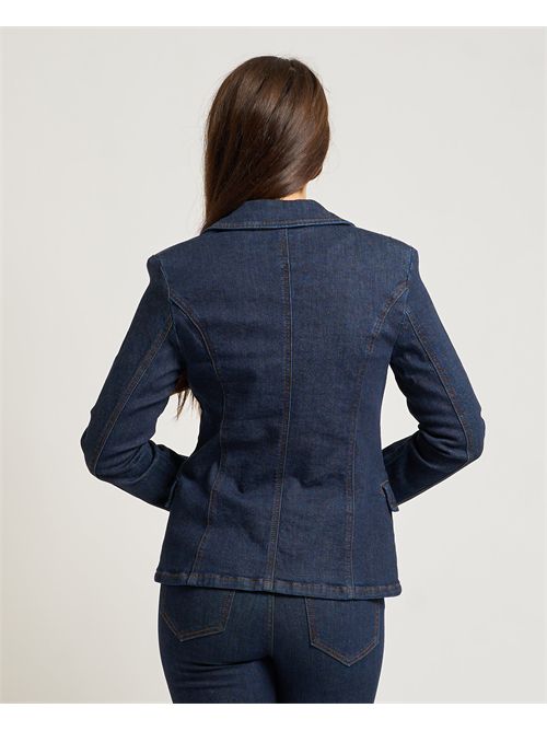 Giacca donna Gaudi in denim GAUDI | 521BD3600100