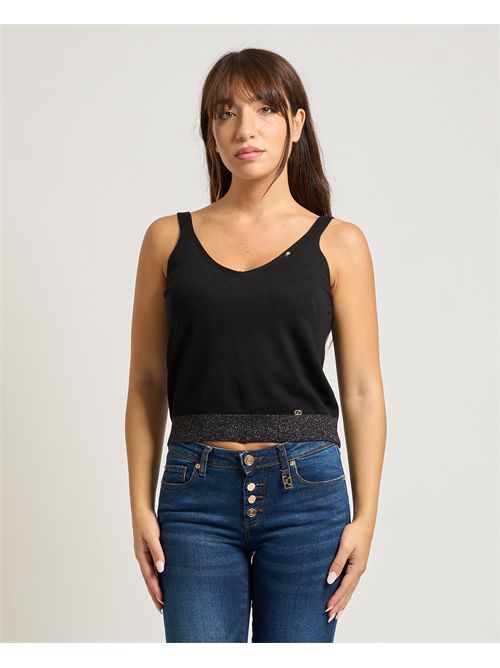 Gaudi women's top with glitter GAUDI | 521BD430032001