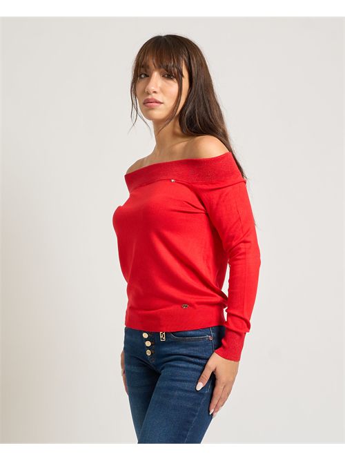 Maglione donna Gaudi con scollo a barca GAUDI | 521BD530152433