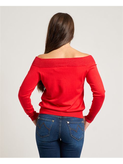 Maglione donna Gaudi con scollo a barca GAUDI | 521BD530152433