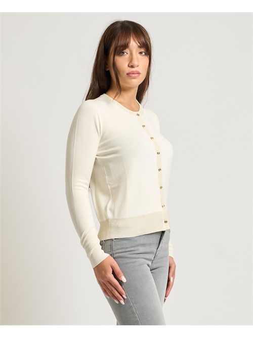 Cardigan donna Gaudi con bottoni e glitter GAUDI | 521BD530192101
