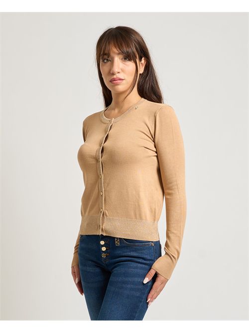 Cardigan donna Gaudi con bottoni e glitter GAUDI | 521BD530192369