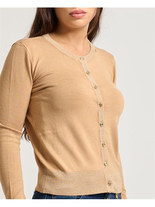 Cardigan donna Gaudi con bottoni e glitter GAUDI | 521BD530192369