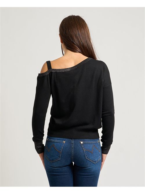 Maglione donna Gaudi con scollatura asimmetrica GAUDI | 521BD530222001