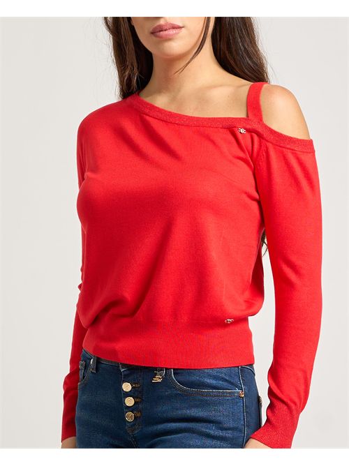 Maglione donna Gaudi con scollatura asimmetrica GAUDI | 521BD530222433