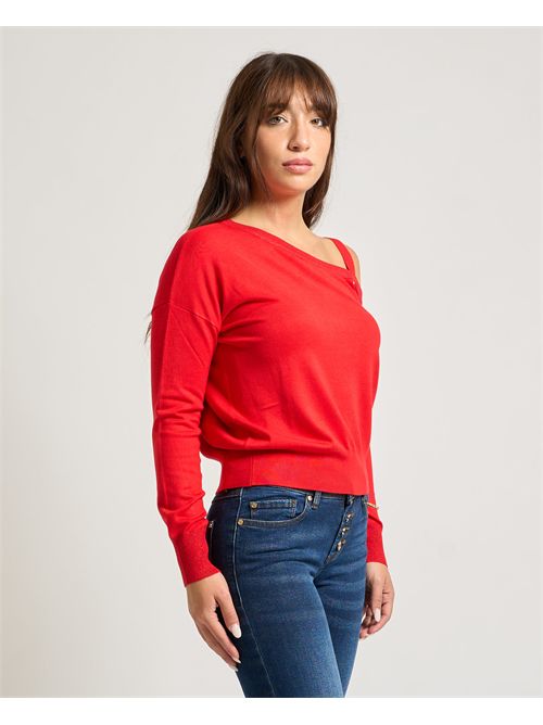Maglione donna Gaudi con scollatura asimmetrica GAUDI | 521BD530222433