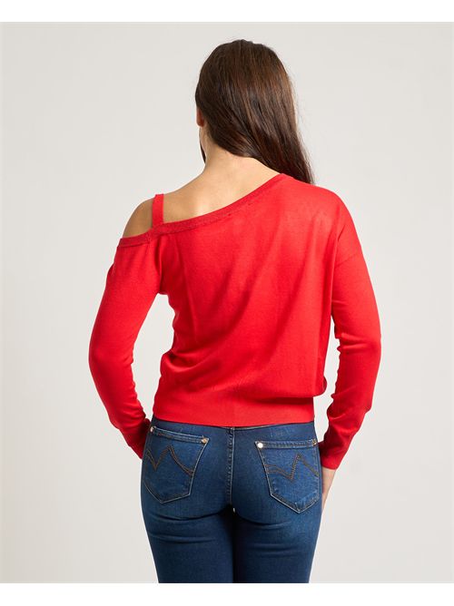 Maglione donna Gaudi con scollatura asimmetrica GAUDI | 521BD530222433