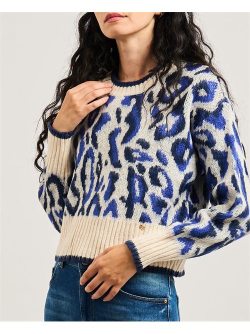Maglione donna Gaudi con motivo animalier GAUDI | 521BD53042525051-01