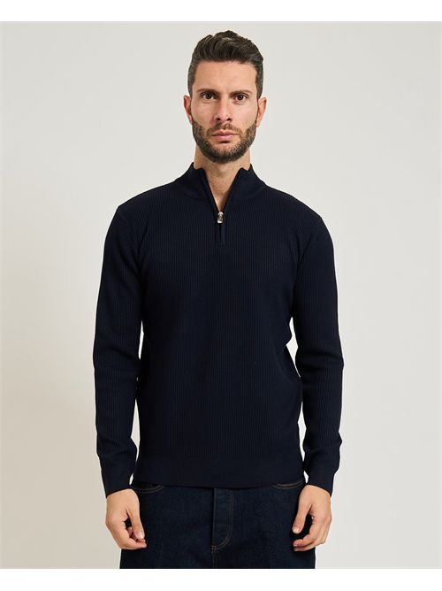 Maglione uomo Gazzarrini a mezzazip GAZZARRINI | MI561GRBLU