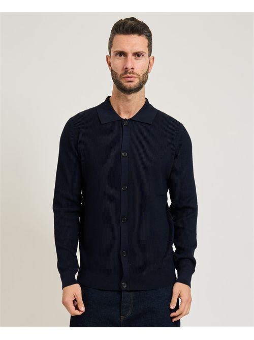 Gazzarrini men's cardigan with buttons GAZZARRINI | MI564GRBLU