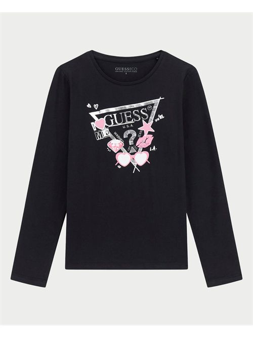 T-Shirt manica lunga bambina Guess GUESS | J5YI01-K6YW4JBLK